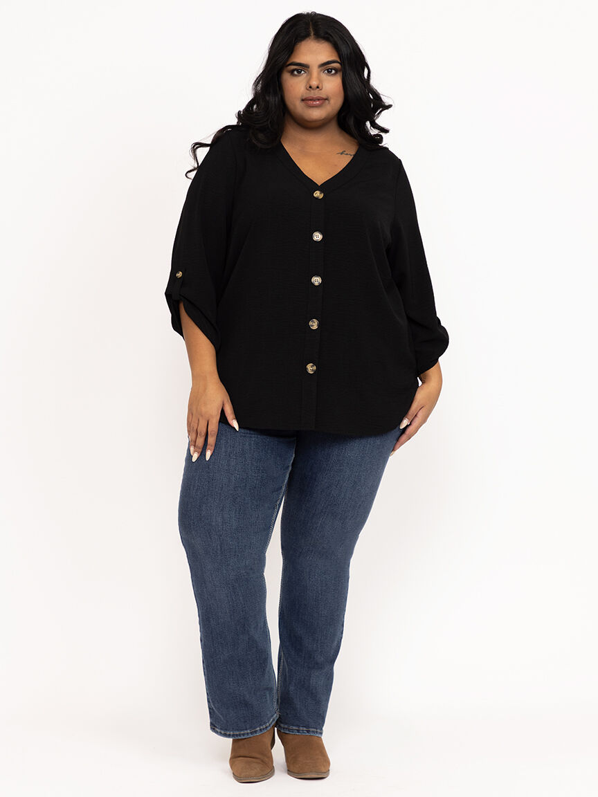 Women's Button Front Blouse